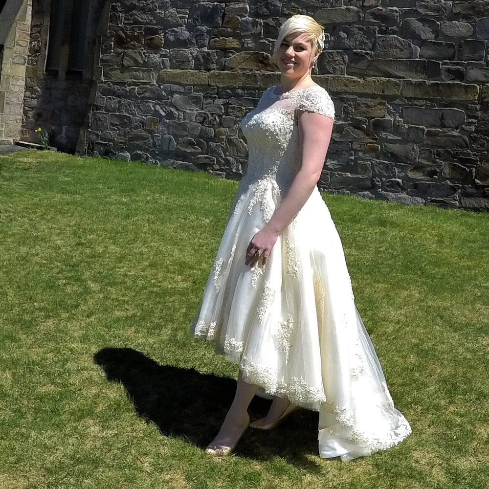 House of Mooshki Tulle High-Low Wedding Dress